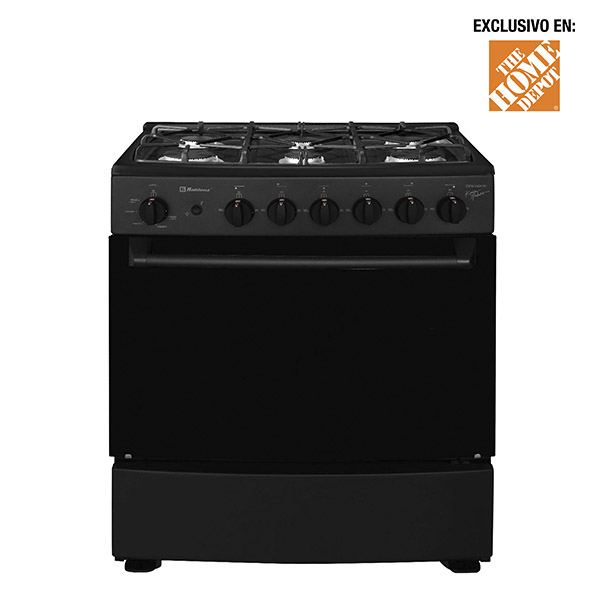 ESTUFA DE PISO A GAS MADEIRA 30" NEGRA EXC