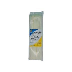 CINCHOS SUJETA CABLE 11 BLANCO BOLSA CON 50 PIEZAS