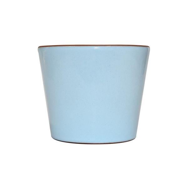 Maceta cerámica Cabo 16 cm color azul cielo