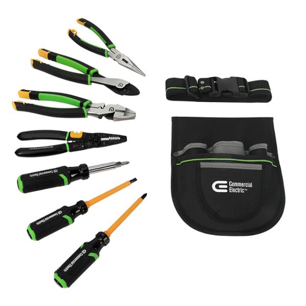 JUEGO DE HERRAMIENTAS PARA ELECTRICISTA CON BOLSA 7 PIEZAS