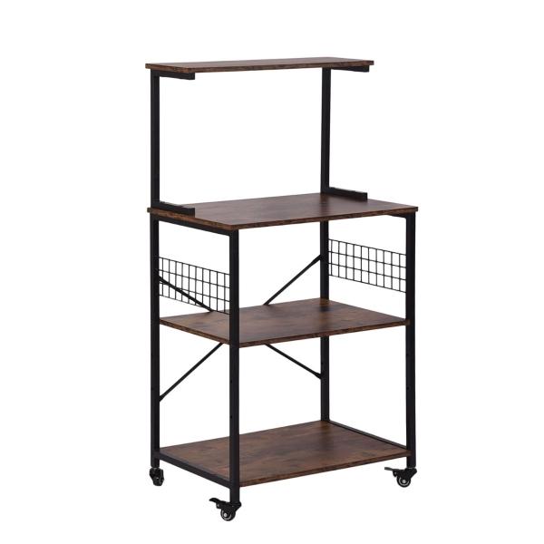 ESTANTE PARA COCINA DE 3 NIVELES MARRÓN