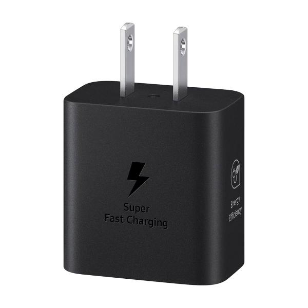 ADAPTADOR DE CORRIENTE SAMSUNG 25W CON CABLE USB-C NEGRO