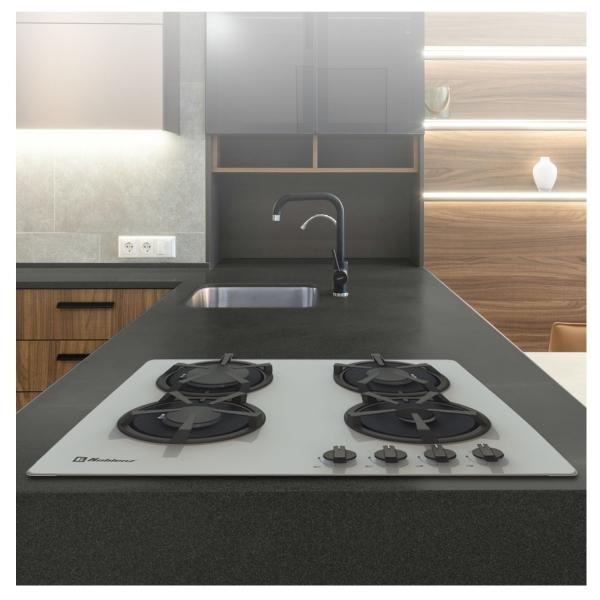 PARRILLA DE EMPOTRE A GAS DE CRISTAL 60 CM GRIS