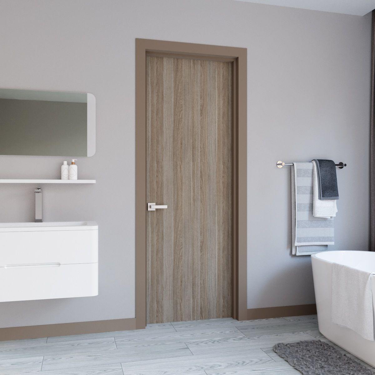 Puerta interior reforzada cendra 80 x 230 cm express plus