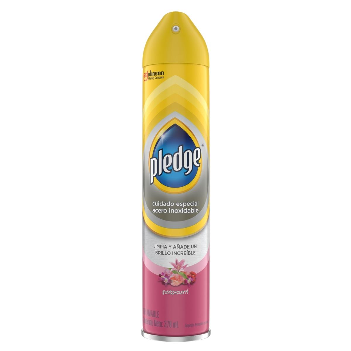 Pledge aerosol acero inoxidable 378 ml