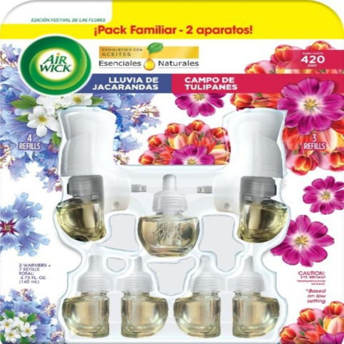 Air wick electrico tulipanes y jacarandas