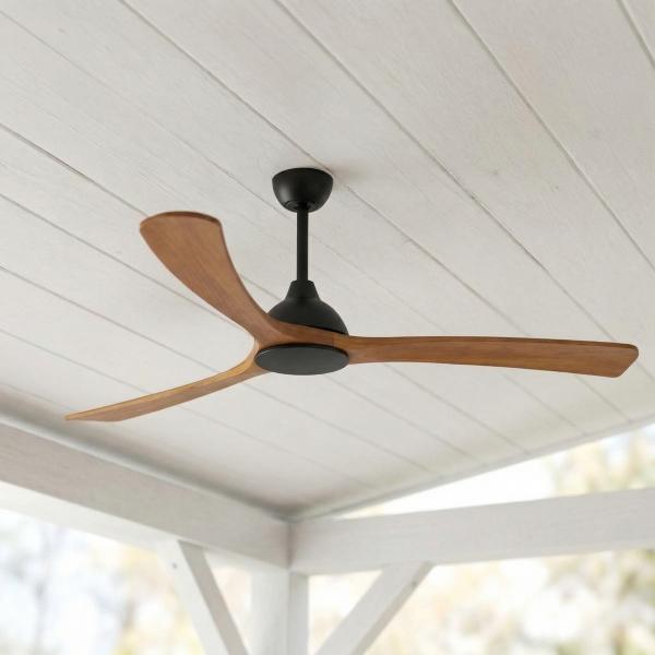 VENTILADOR DE TECHO SPIRAL BREEZE 60" PARA INTERIOR/EXTERIOR NEGRO