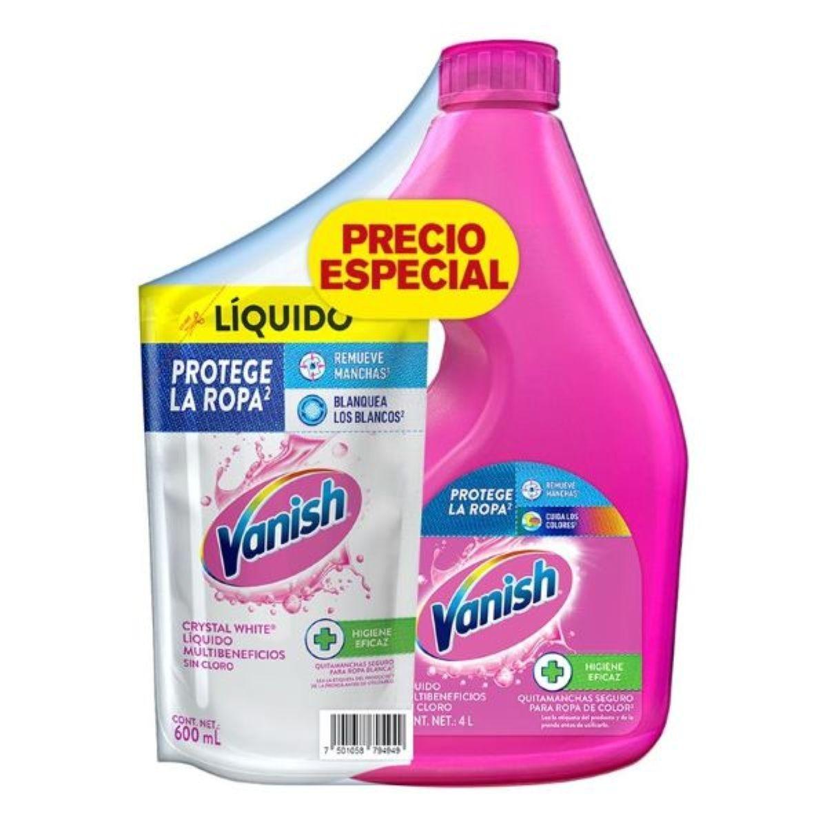 Vanish 4lts + doy pack desmanchador