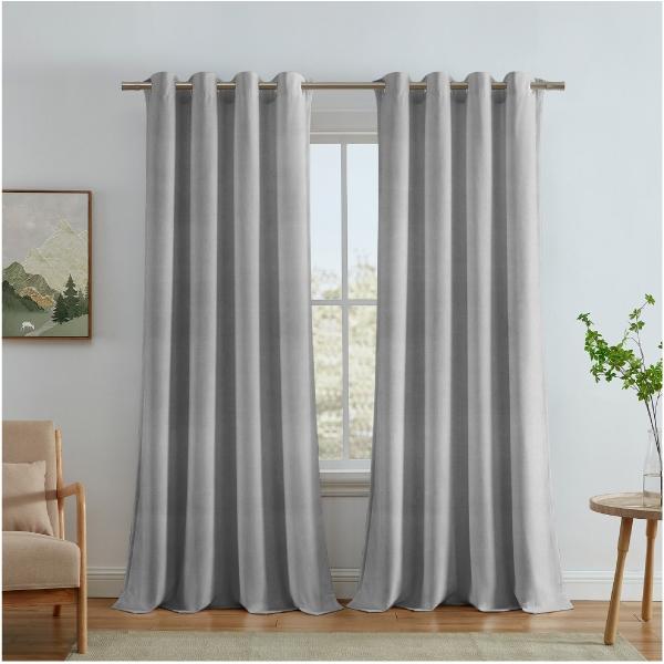 CORTINA BLACKOUT MODELO CARLISLE COLOR GRIS