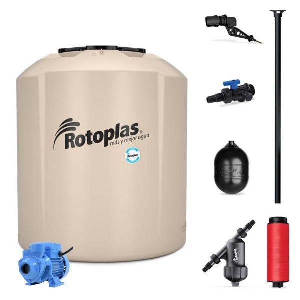 COMBO TINACO PLUS 1500 L Y BOMBA PERIFÉRICA 1/2 HP