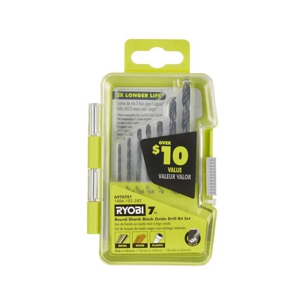 SET DE BROCAS RYOBI DE 7 PIEZAS