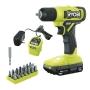 KIT TALADRO RYOBI ONE PLUS INCLUYE BATERÏA 1.5 AH 22 BROCAS Y CARGADOR