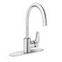 MEZCLADORA MONOMANDO FORTUM PARA COCINA ACABADO CROMO