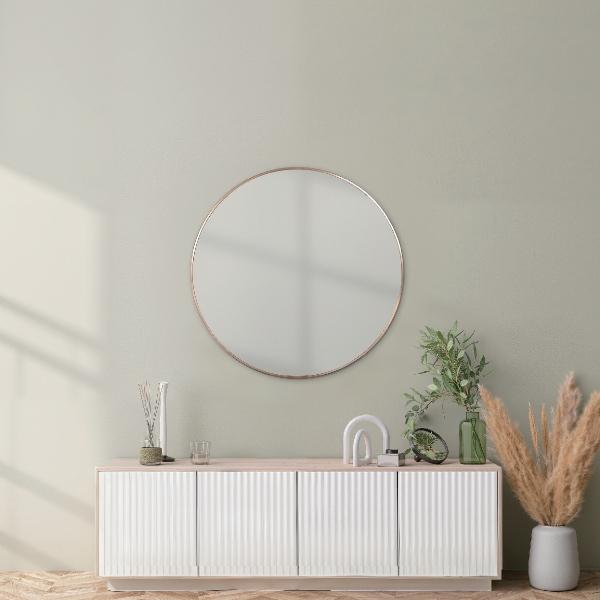 ESPEJO DECORATIVO REDONDO 80X80CM DORADO