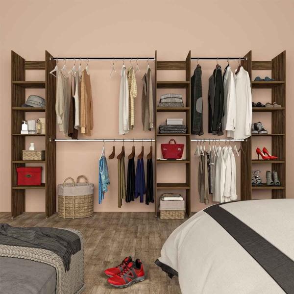 CLOSET 3 TORRES MELAMINA NOGAL INGLES
