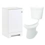 COMBO SANITARIO 2 PIEZAS VALENCA ALARGADO Y MUEBLE PARA BAÑO DE PISO GLACIER BAY 18