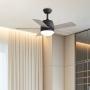 VENTILADOR DE TECHO 42" LED INTEGRADO PARA INTERIOR NEGRO