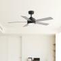 VENTILADOR DE TECHO 52" LED INTEGRADO PARA INTERIOR NEGRO