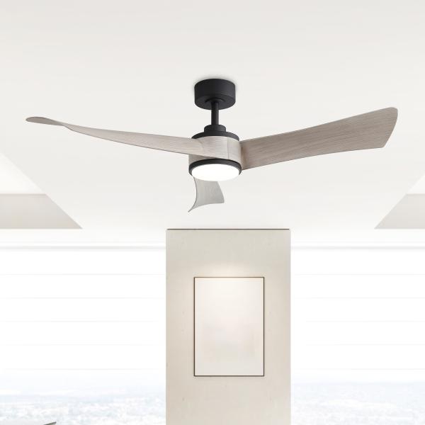 VENTILADOR DE TECHO 54" LED INTEGRADO PARA INTERIOR NEGRO