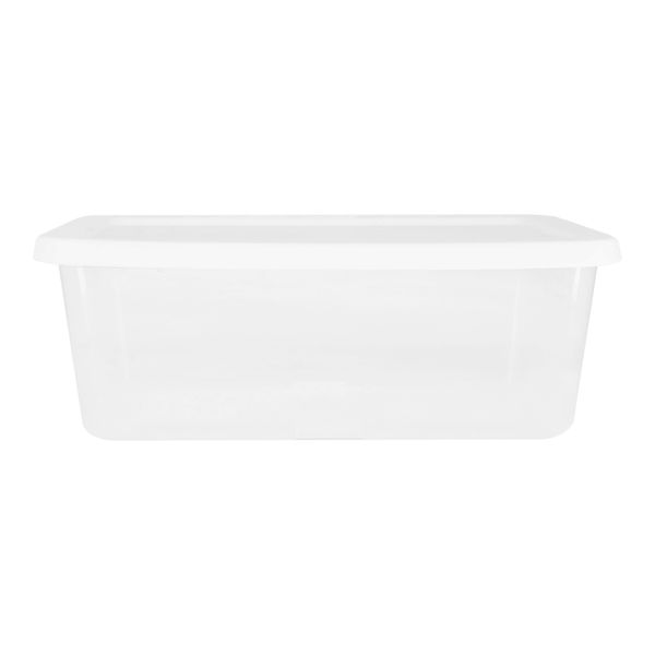 CAJA DE PLÁSTICO 5.7 L TRANSPARENTE 11.7 X 34.6 X 20.3 CM