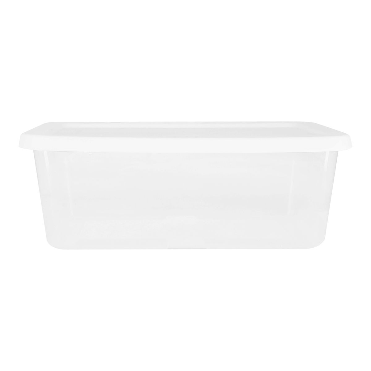 Caja de plástico 5.7 l transparente 11.7 x 34.6 x 20.3 cm