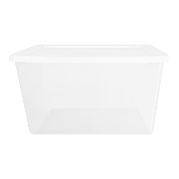 CAJA DE PLÁSTICO 55 L TRANSPARENTE 30.5 X 58.4 X 42.2 CM