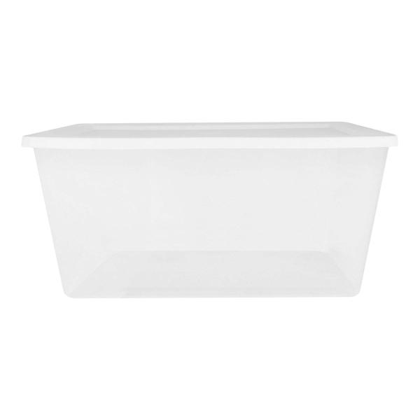 CAJA DE PLÁSTICO 85 L TRANSPARENTE 34.6 X 74.6 X 45.7 CM