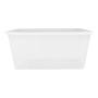 CAJA DE PLÁSTICO 85 L TRANSPARENTE 34.6 X 74.6 X 45.7 CM