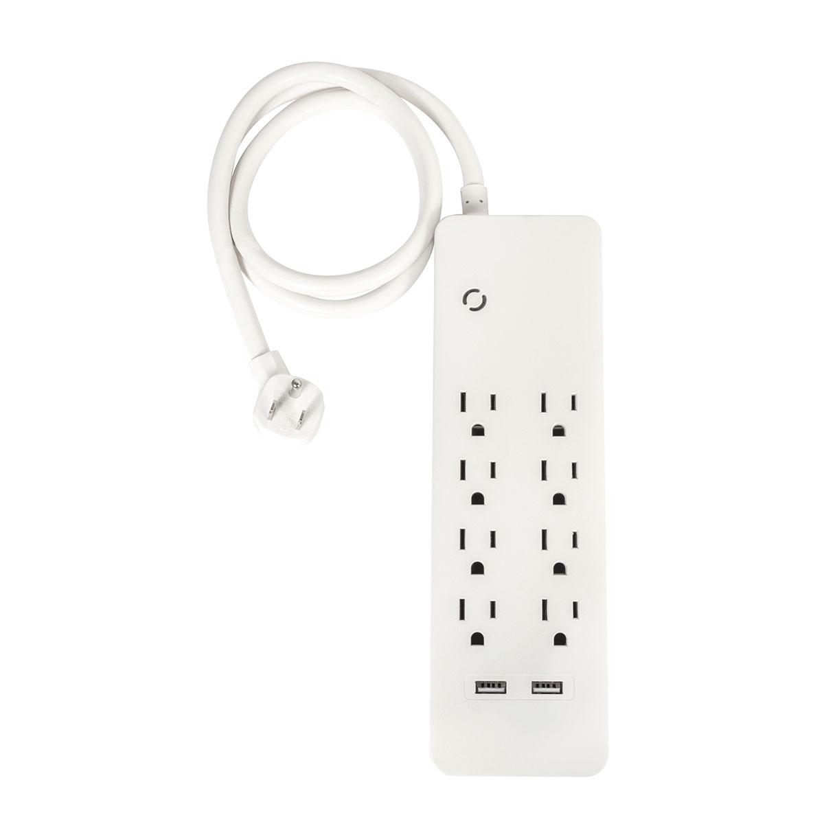 Barra multicontacto iusa 8+2 usb con supresor de picos