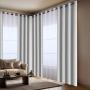 SET 4 CORTINAS: 2 CORTINAS 100% BLACKOUT GRIS + 2
