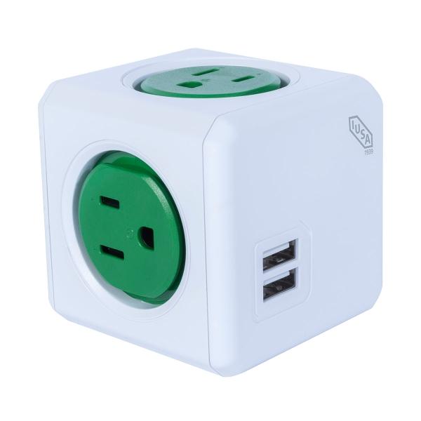MULTICONTACTO ECUBE 4 ENTRADAS Y 2 PUERTOS USB IUSA