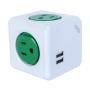 MULTICONTACTO ECUBE 4 ENTRADAS Y 2 PUERTOS USB IUSA
