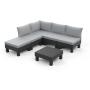 SALA MODULAR DE JARDIN ELEMENTS PARA 5 PERSONAS COLOR GRIS GRAFITO 7 PIEZAS
