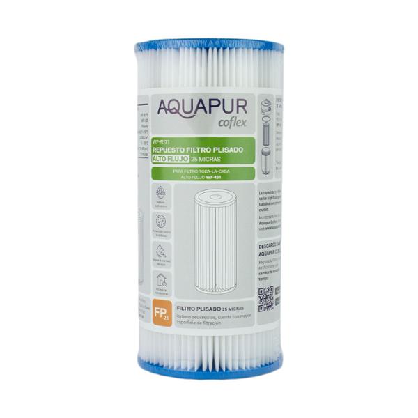 AQUAPUR REPUESTO FILTRO PLISADO ALTO FLUJO 25 MICRAS