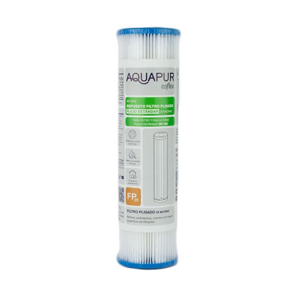 AQUAPUR REPUESTO FILTRO PLISADO FLUJO ESTÁNDAR 25 MICRAS