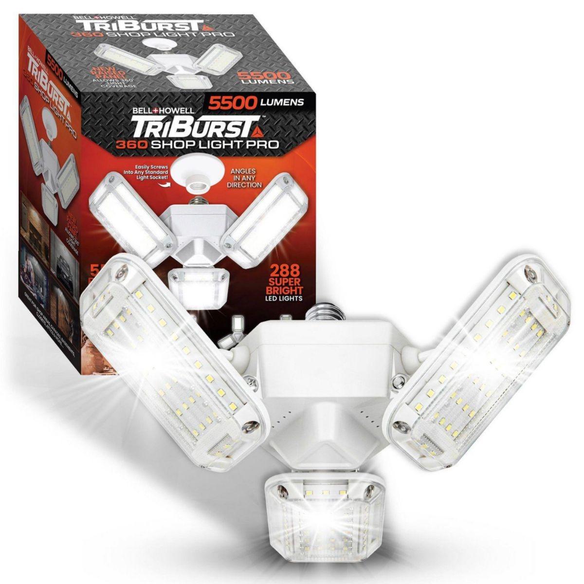 Luz de trabajo con rosca bell + howell triburst 360 de 550 lúmenes