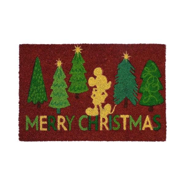 TAPETE DE ENTRADA DE COCO DISNEY MICKEY CHRISTMAS WOODS 40 X 60 CM
