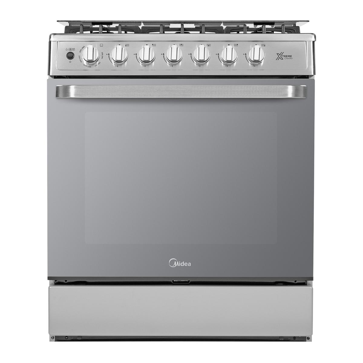 Estufa de piso a gas midea 30 inox con air fryer
