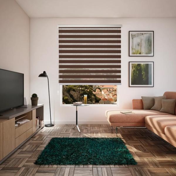 PERSIANA DUO TRASLUCIDA 2 X 2.2 CHOCOLATE