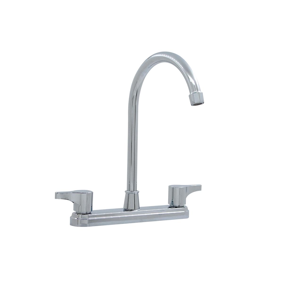 Mezcladora para fregadero de abs con manerales tipo palanca