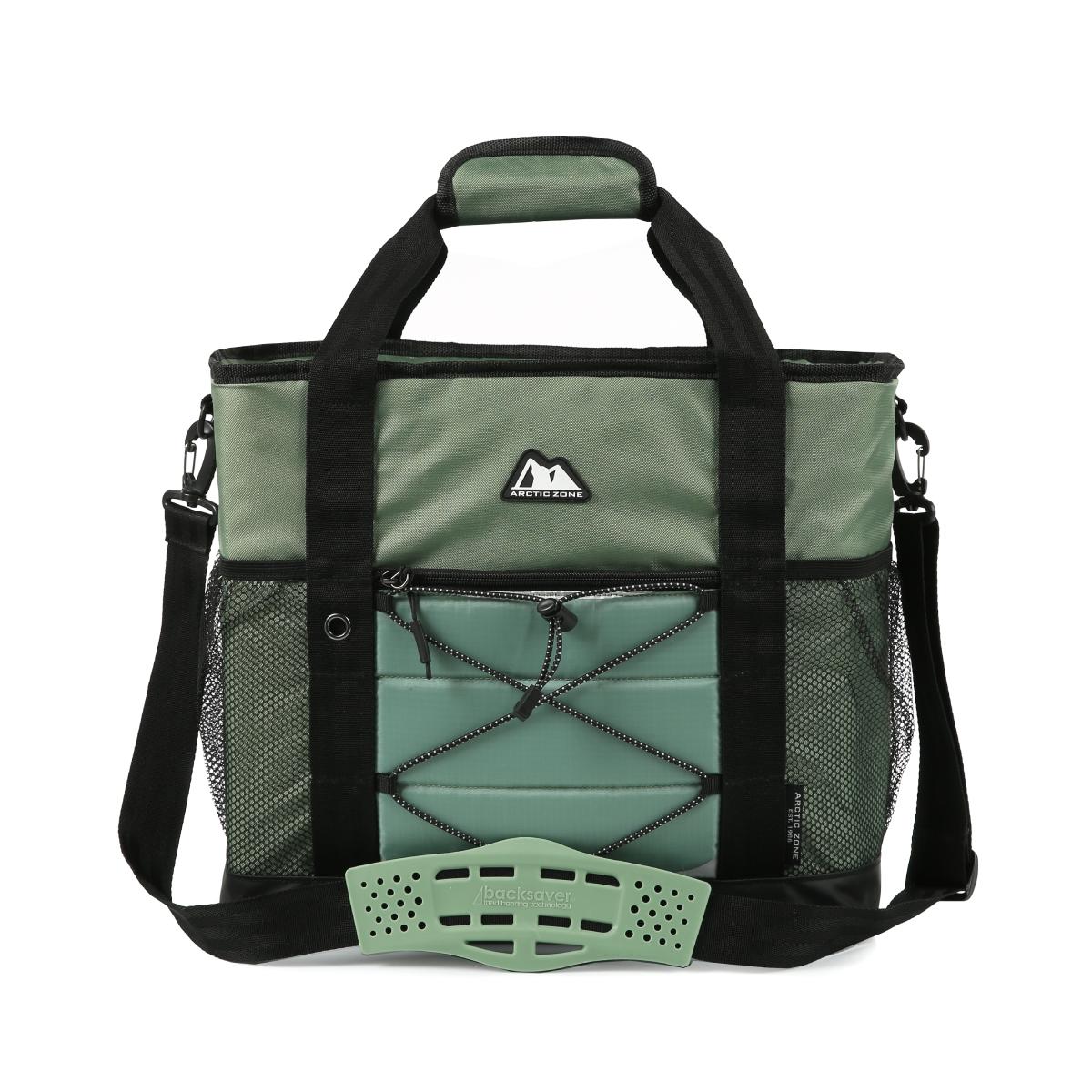 Hielera tote verde 30 latas
