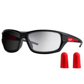 COMBO LENTES DE SEGURIDAD DE ALTO RENDIMIENTO DE TRANSICIÓN CON 10 PARES DE TAPONES PARA OÍDOS