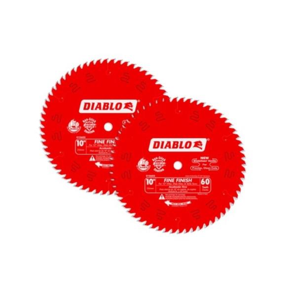 DISCOS PARA SIERRA CIRCULAR 10 60 DIENTES 2 PIEZAS