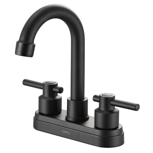 LLAVE MEZCLADORA PARA BAÑO NEGRO MATE LUCERNA