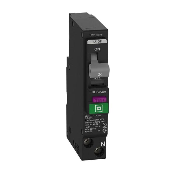 INTERRUPTOR TERMOMAGNÉTICO QO DE 20 A 1 POLO 120 V ENCHUFABLE