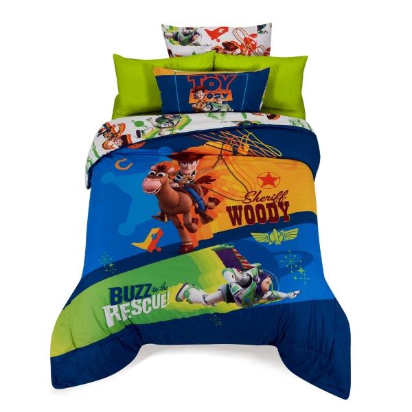 SET EDREDÓN DE MICROFIBRA MATRIMONIAL TOY STORY RESCATE
