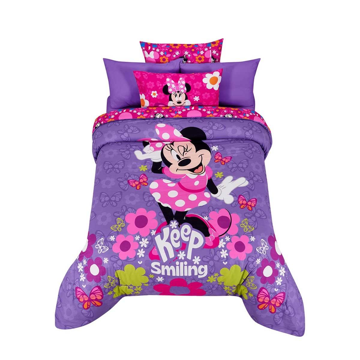 Set edredón de microfibra matrimonial minnie keep