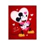 COBERTOR FRAZADA MICKEY ENAMORADO