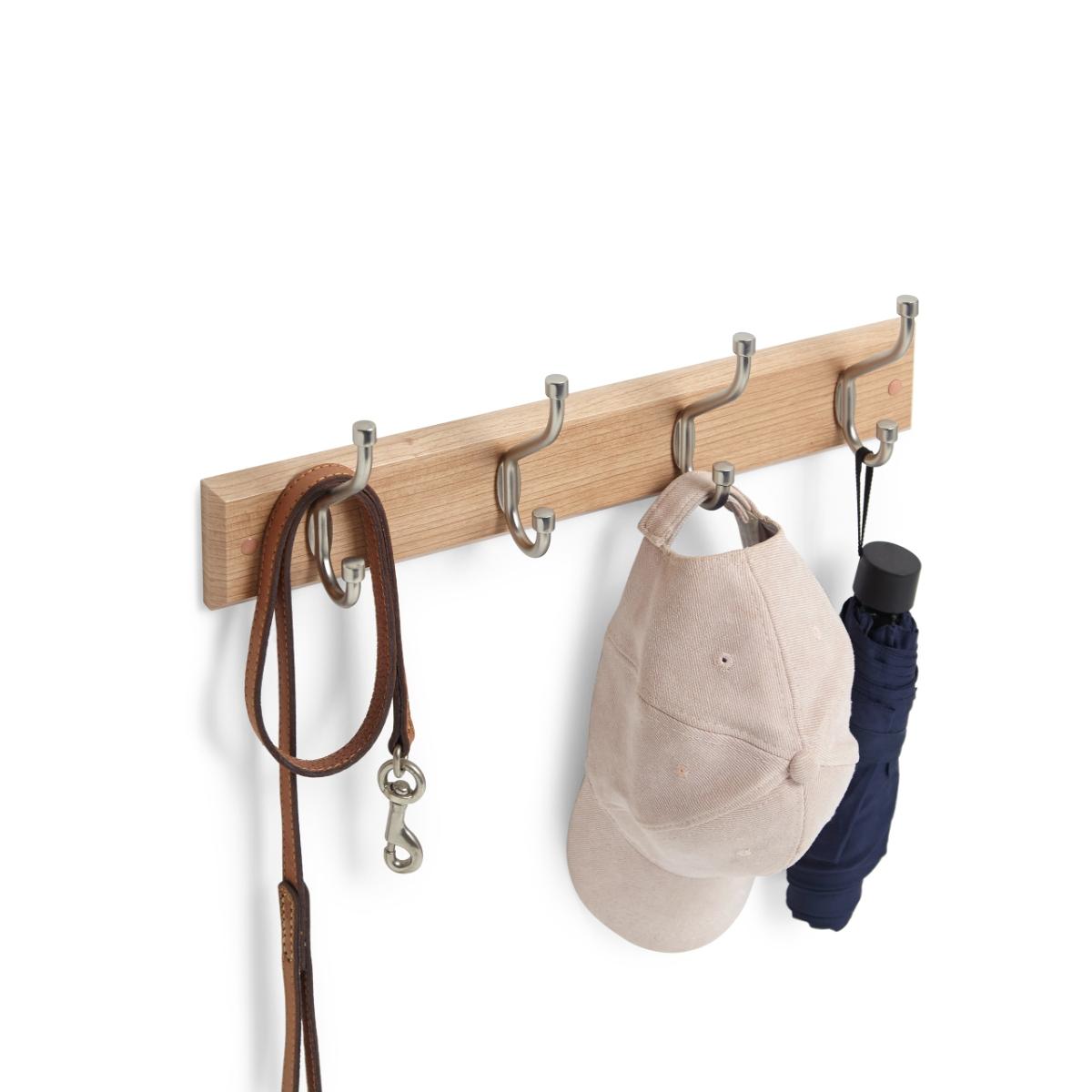 Perchero capped 4 ganchos cafe