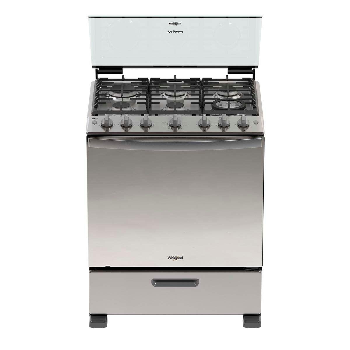 Estufa de gas 30" air fry side door acero inoxidable